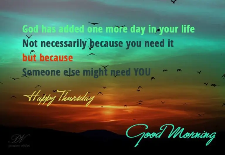 Thursday Wish – Someone needs you