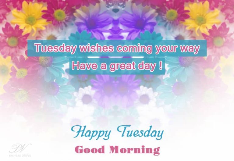 Have a great and fulfilling Tuesday
