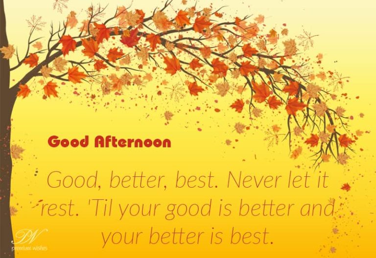Good Afternoon Wishes