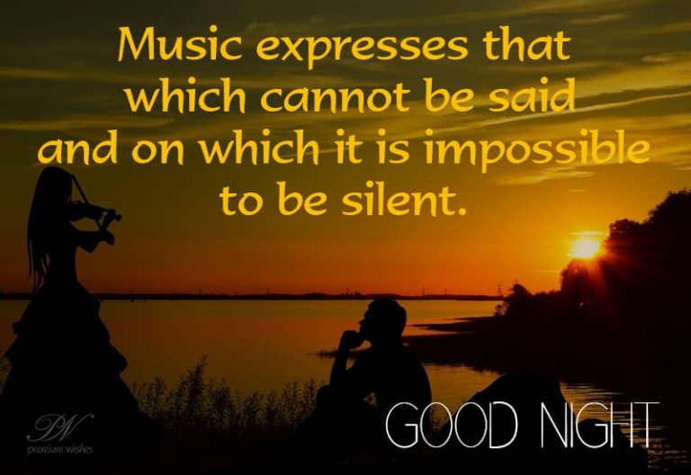 Good Night Music Expresses Our Thoughts Good Night Music Expresses Our Thoughts
