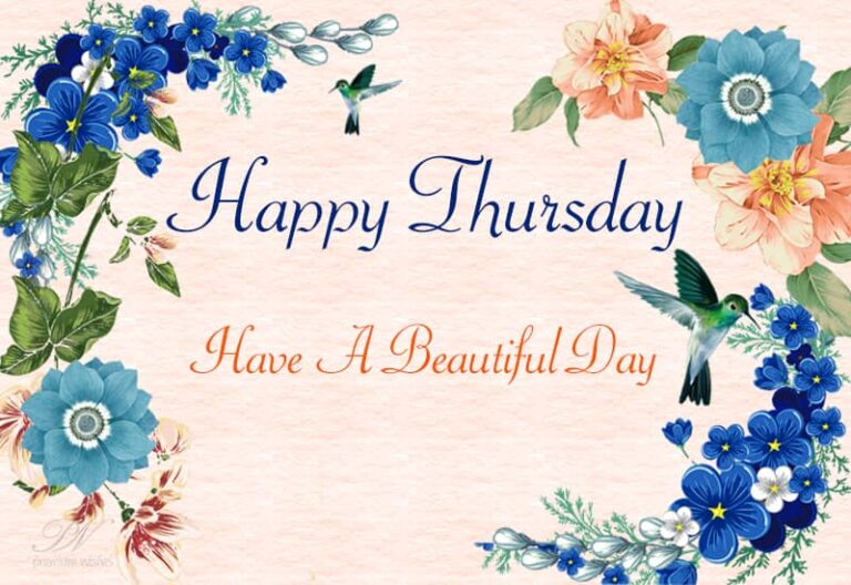 Happy Thursday – Have a beautiful day