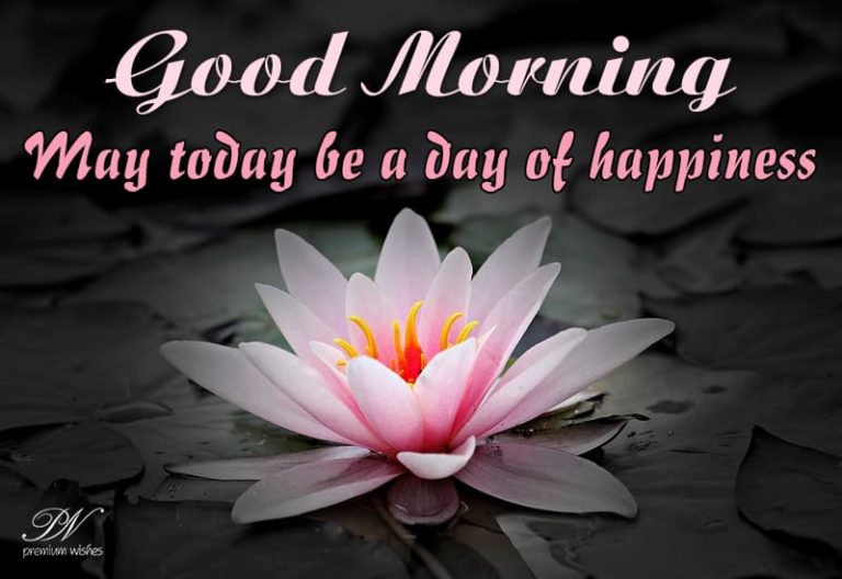 Good Morning – May today be a day of happiness