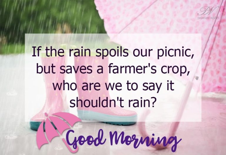 Good Morning – Who are we to question nature’s doings