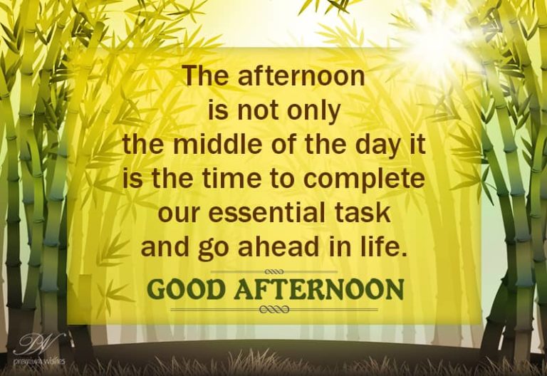 Good Afternoon Wishes