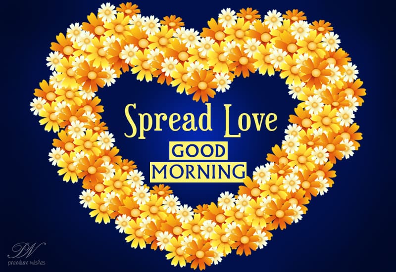 Good Morning Wishes with flowers