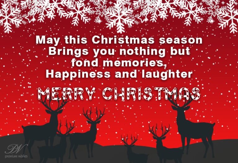 Merry Christmas – Cherish Your Fond Memories Merry Christmas – Cherish Your Fond Memories