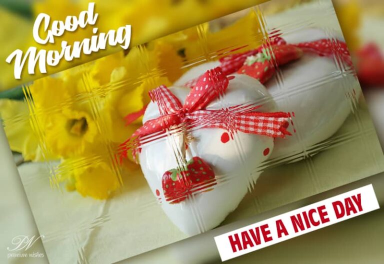 Good Morning – Have the nicest day ahead