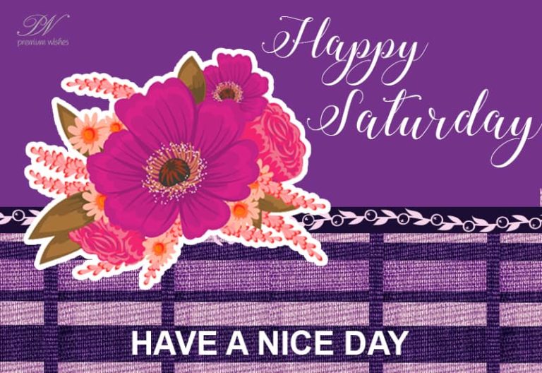 Happy Saturday – Make the most of the day