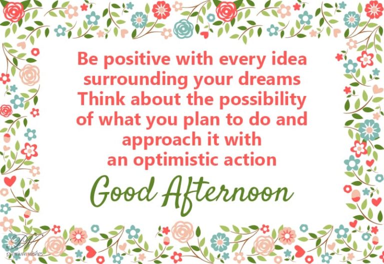 Good Afternoon Wishes