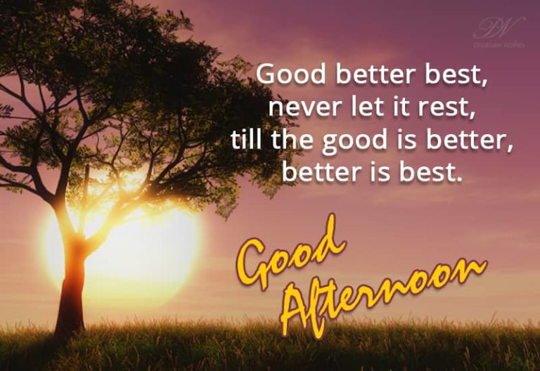 Good Afternoon Wishes