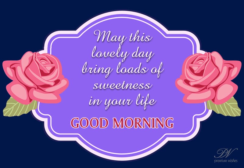 Good Morning Wishes with flowers