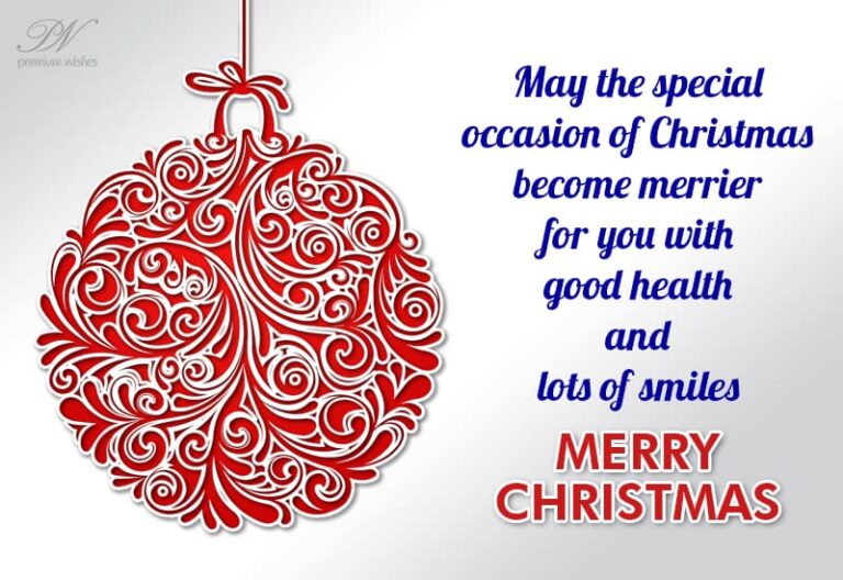 Happy and Merry Christmas – Good Health