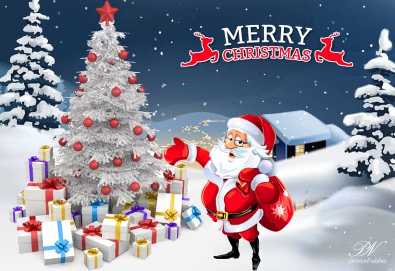 Santa is out with his gifts – Happy Christmas Friends