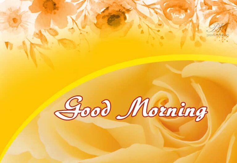 Good Morning – Say it with yellow roses