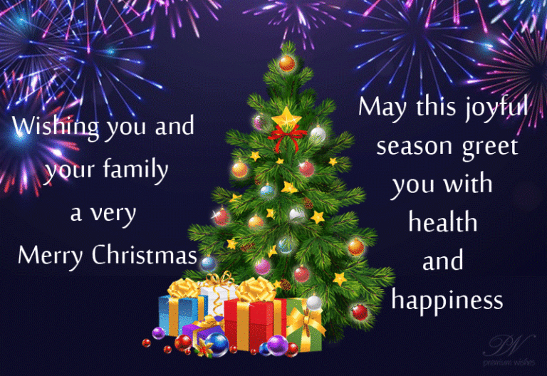 Wishing you and your family a Merry Christmas