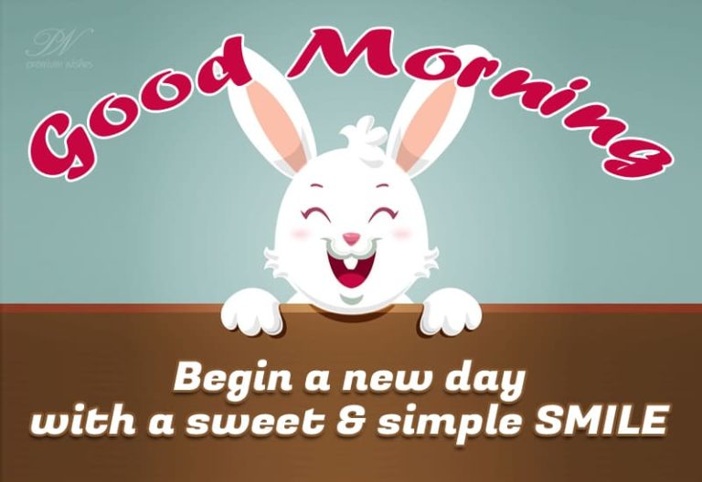 Begin your day with a sweet and simple SMILE – Good Morning