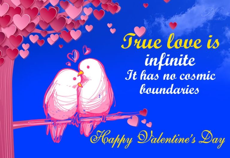 True love is infinite – Happy Valentine’s Day