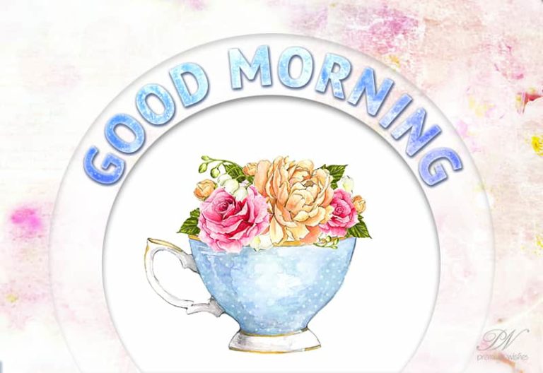 Good Morning Wishes with flowers