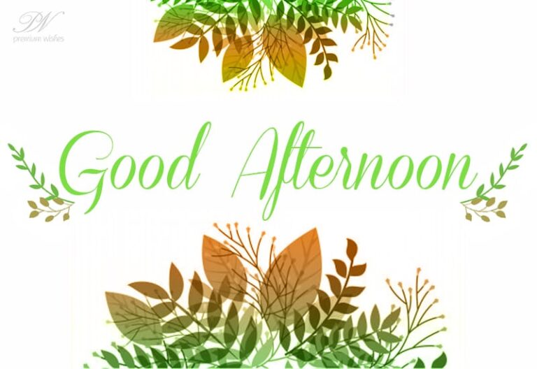 Good Afternoon Wishes