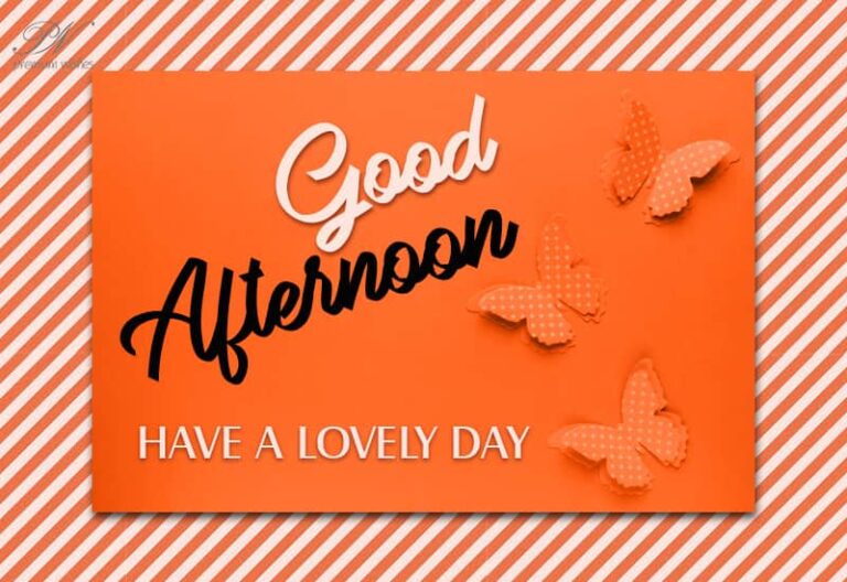 Good Afternoon – Have a lovely day friends