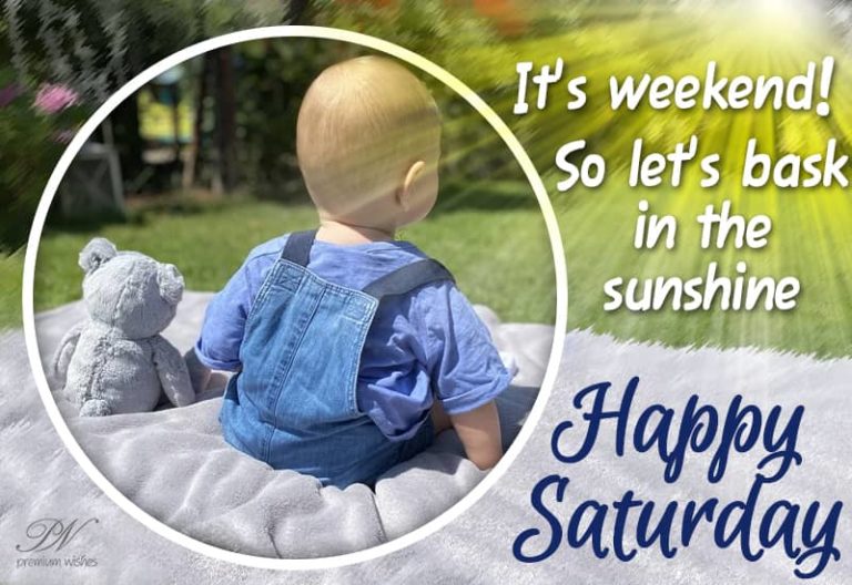 Happy Saturday – Let’s bask in the sunshine Happy Saturday – Let’s bask in the sunshine