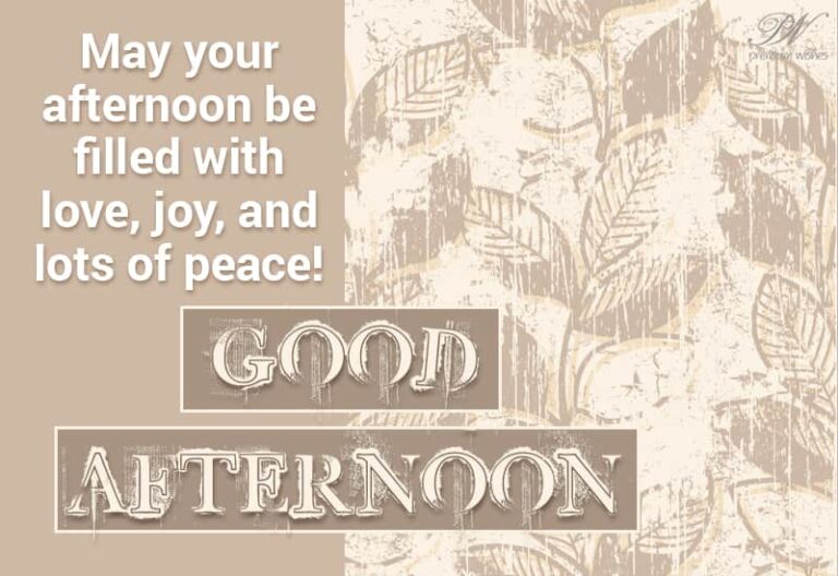 Good Afternoon Wishes