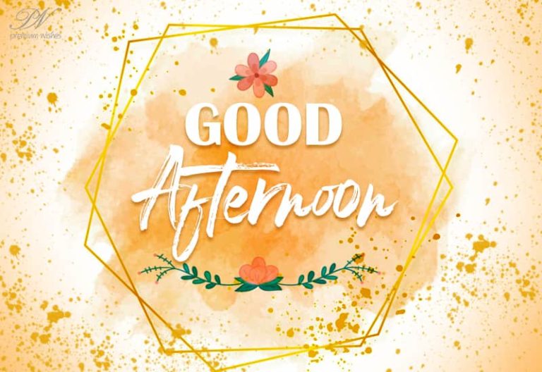 Good Afternoon Wishes