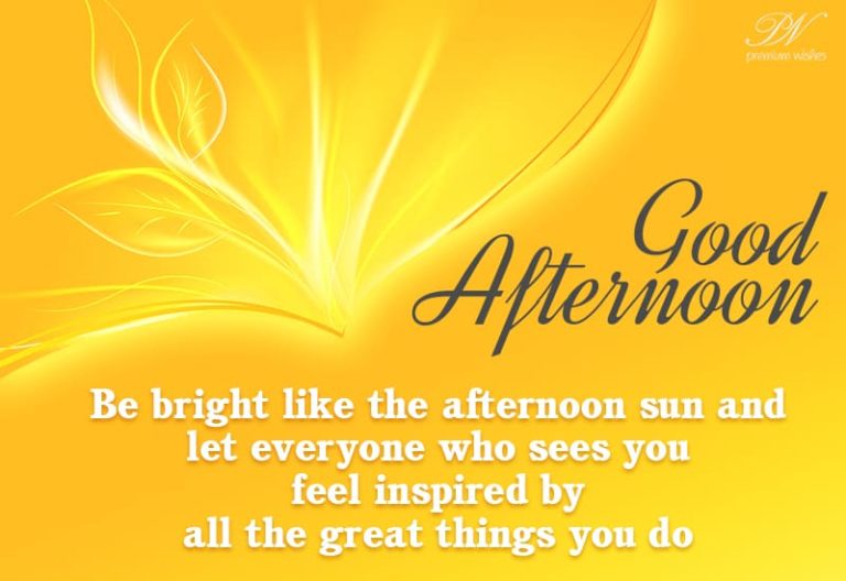 Good Afternoon Wishes