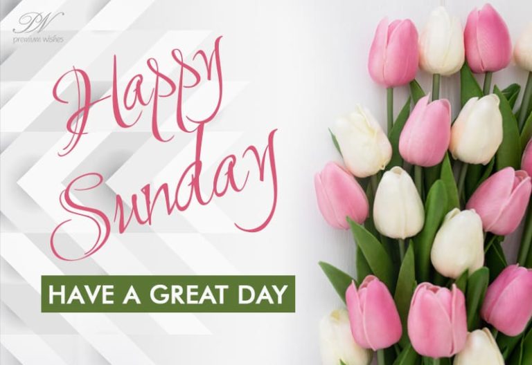 Happy Sunday – Have a great and wonderful day ahead