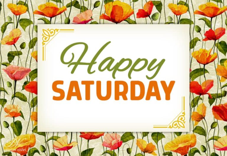 Happy Saturday – Enjoy your weekend