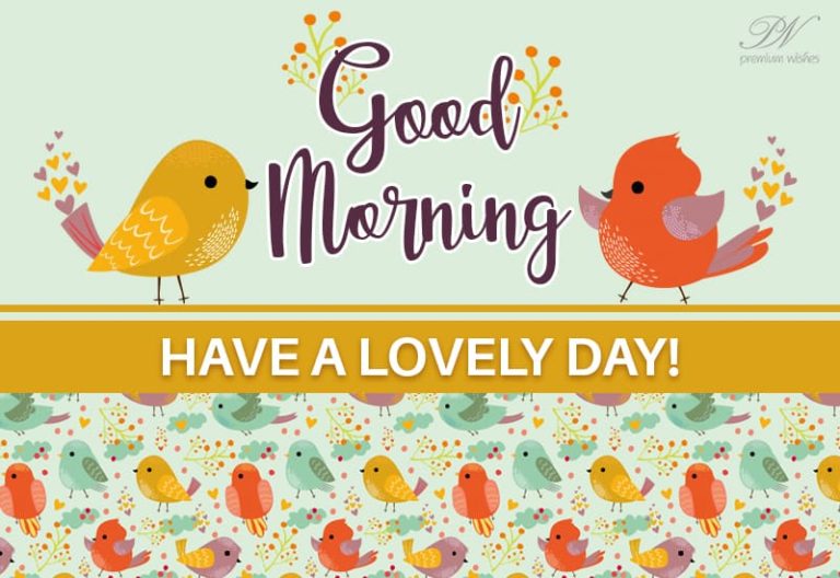 Good Morning – Stay with nature – have a great day