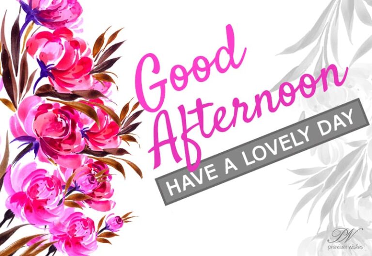 Good Afternoon Wishes