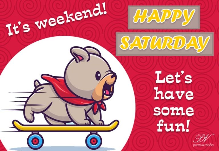 Happy Saturday – Let’s have some fun this weekend