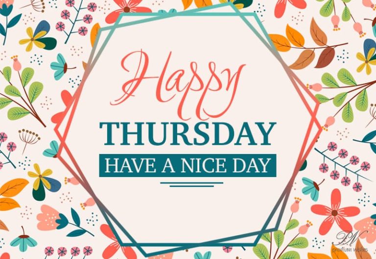 Happy Thursday – Have a nice day