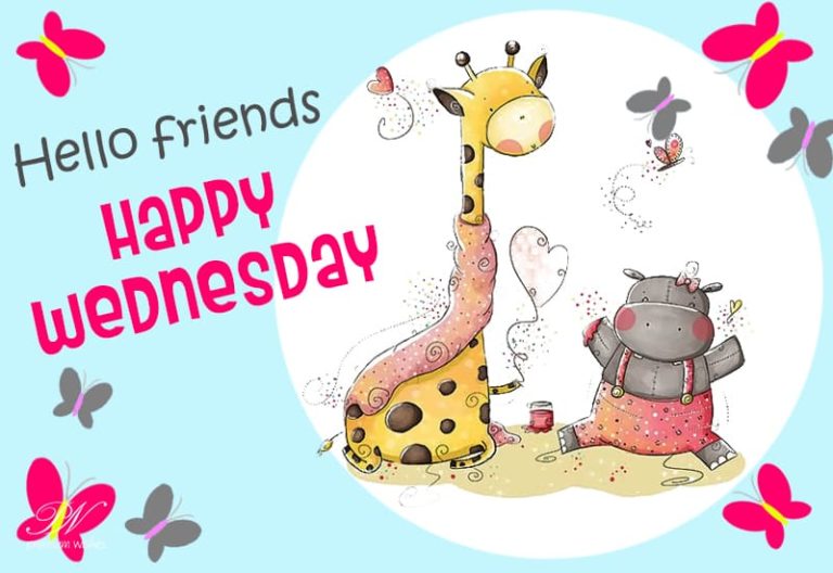 Hello Friends – Good Morning – Happy Wednesday Cute Greeting Hello Friends – Good Morning – Happy Wednesday Cute Greeting