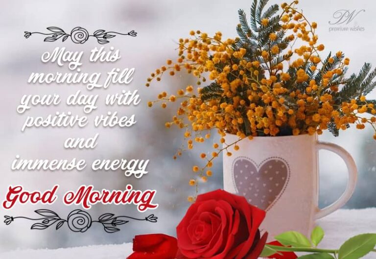 Good Morning Positive Vibes and Immense Energy Good Morning Positive Vibes and Immense Energy
