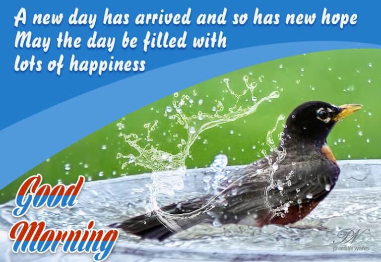 A new day has arrived and so has new hope – Good Morning