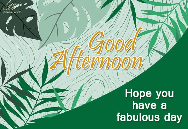 Good Afternoon Wishes