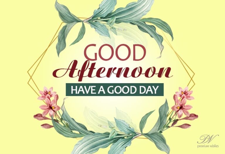 Wishing you Good Afternoon with some flowers