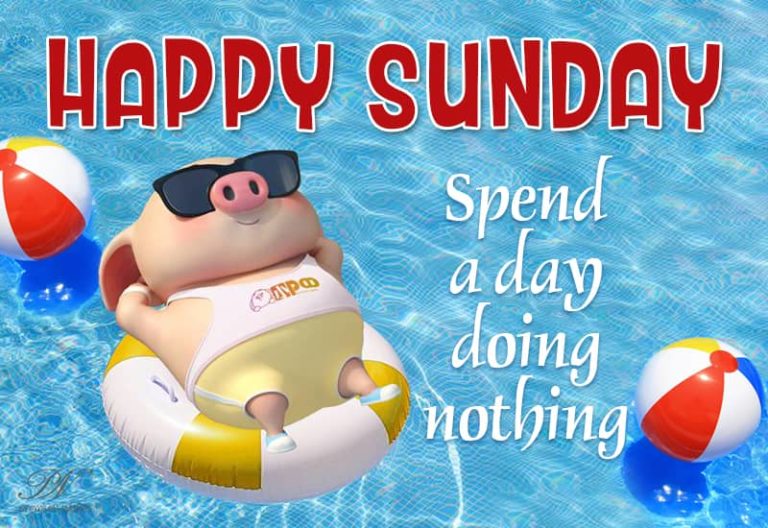 Happy Sunday – Spend a day doing nothing