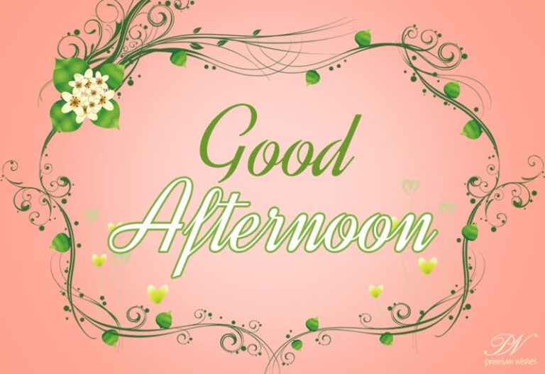 Good Afternoon Wishes