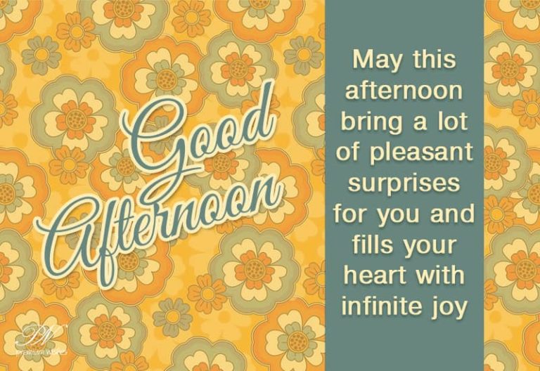 Good Afternoon Wishes