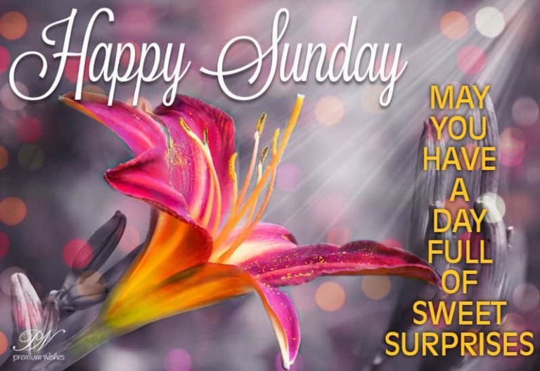 May you have a day full of sweet surprises – Happy Sunday – Good Morning May you have a day full of sweet surprises – Happy Sunday – Good Morning