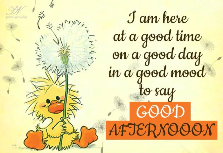 Good Afternoon Wishes