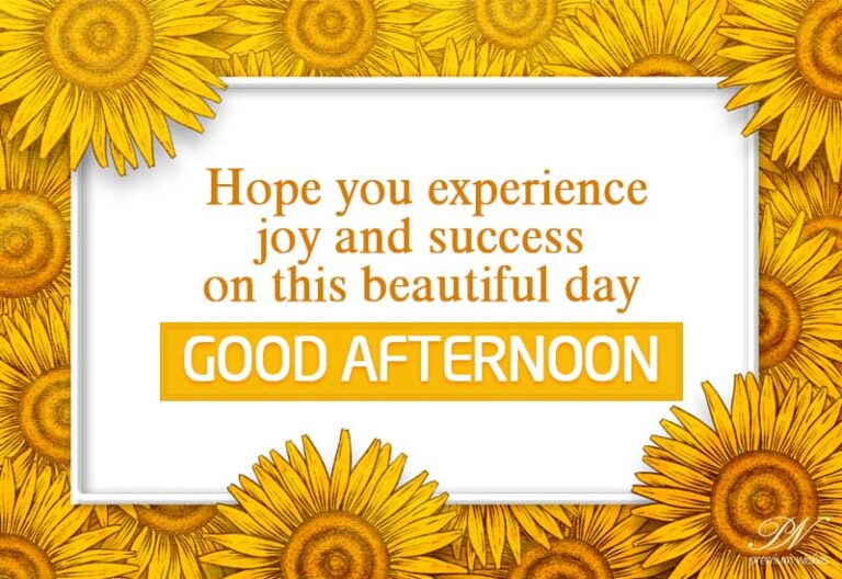 Good Afternoon Wishes