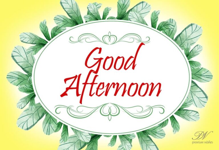 Good Afternoon Wishes