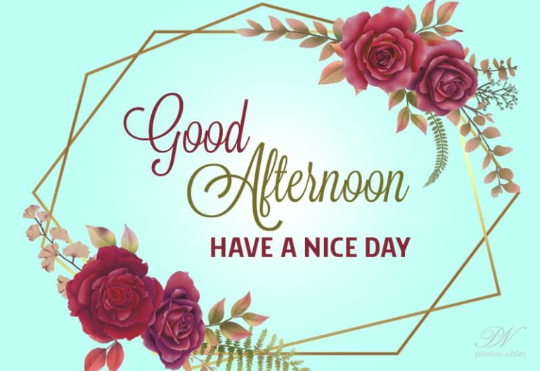 Have a nice and wonderful day – Good Afternoon