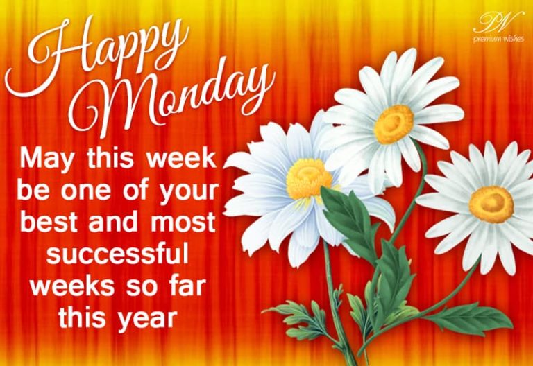 Happy Monday May this week be one of your best and most successful weeks so far this year