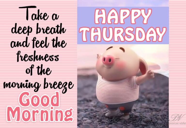 Happy Thursday – Take a deep breath and feel the freshness of the morning breeze Happy Thursday – Take a deep breath and feel the freshness of the morning breeze