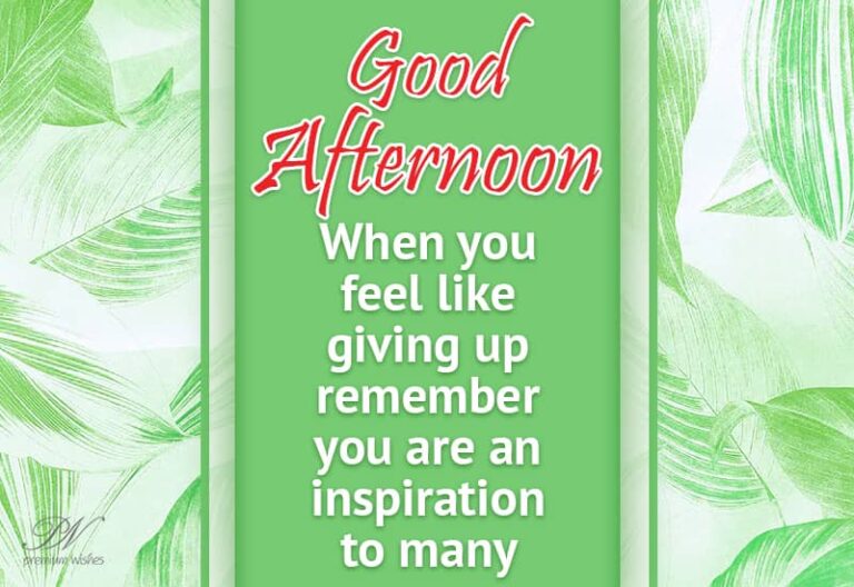 Good Afternoon Wishes